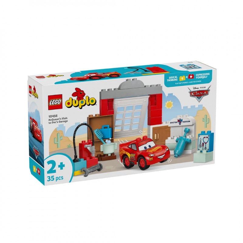 LEGO Duplo Disney Посещението на Маккуин в гаража на Док 10456