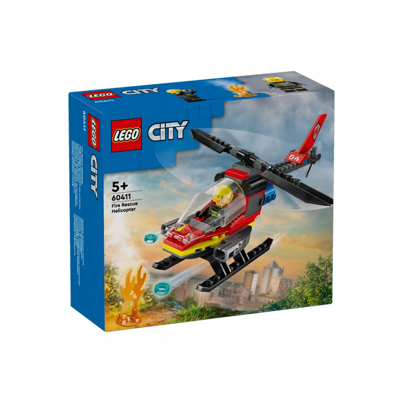 LEGO City Fire Спасителен пожарникарски хеликоптер 60411