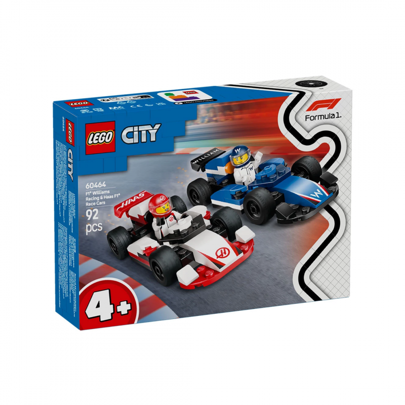 LEGO City Състезателни коли F1 Williams Racing и Haas F1 60464