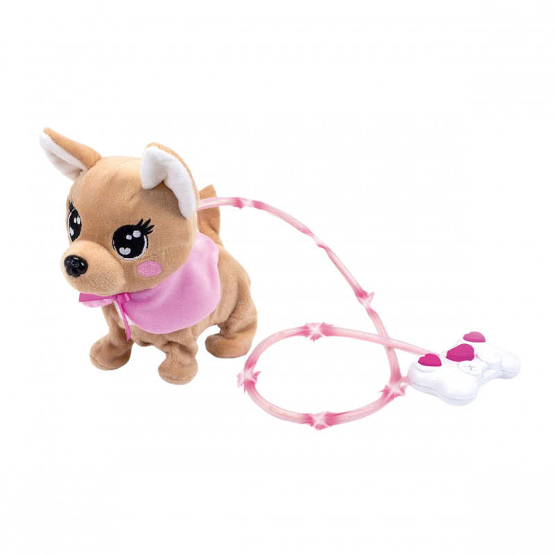 Кученце Чичи Loomy с розов шал, 20 см