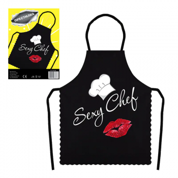 Престилка Sexy Chef в черно