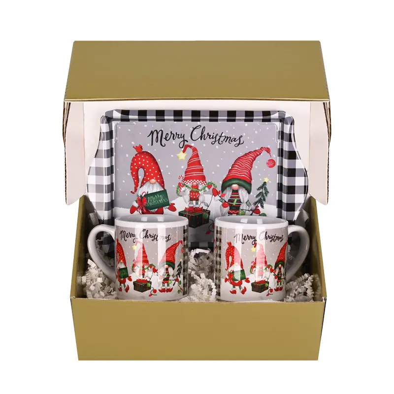 Подаръчен комплект Весели празници с гномчета