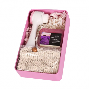 Подаръчен комплект за спа с органичен сапун Лавандула