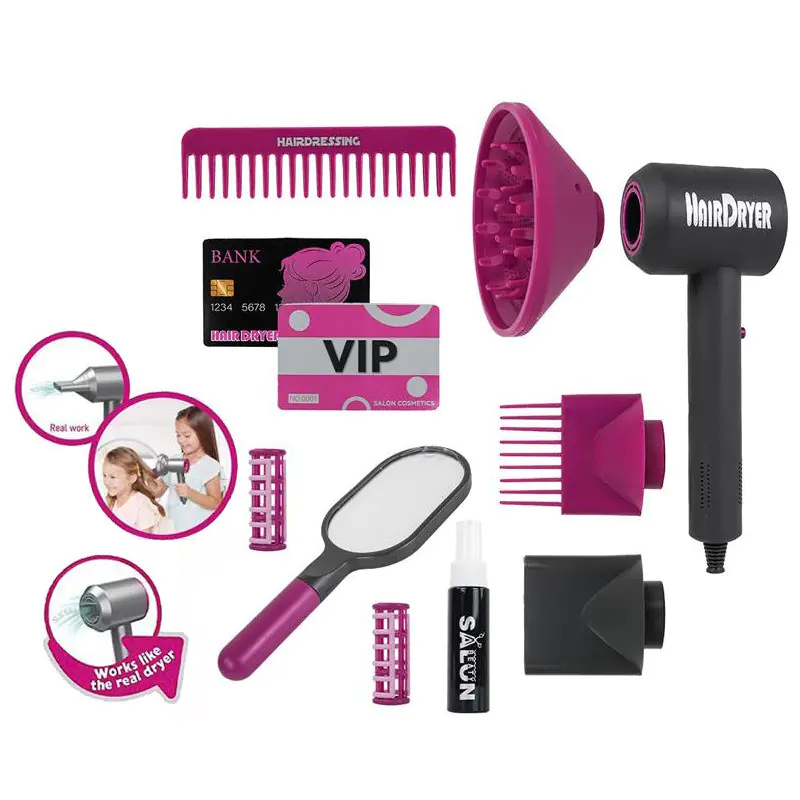 Комплект Малка фризьорка със сешоар и дифузер