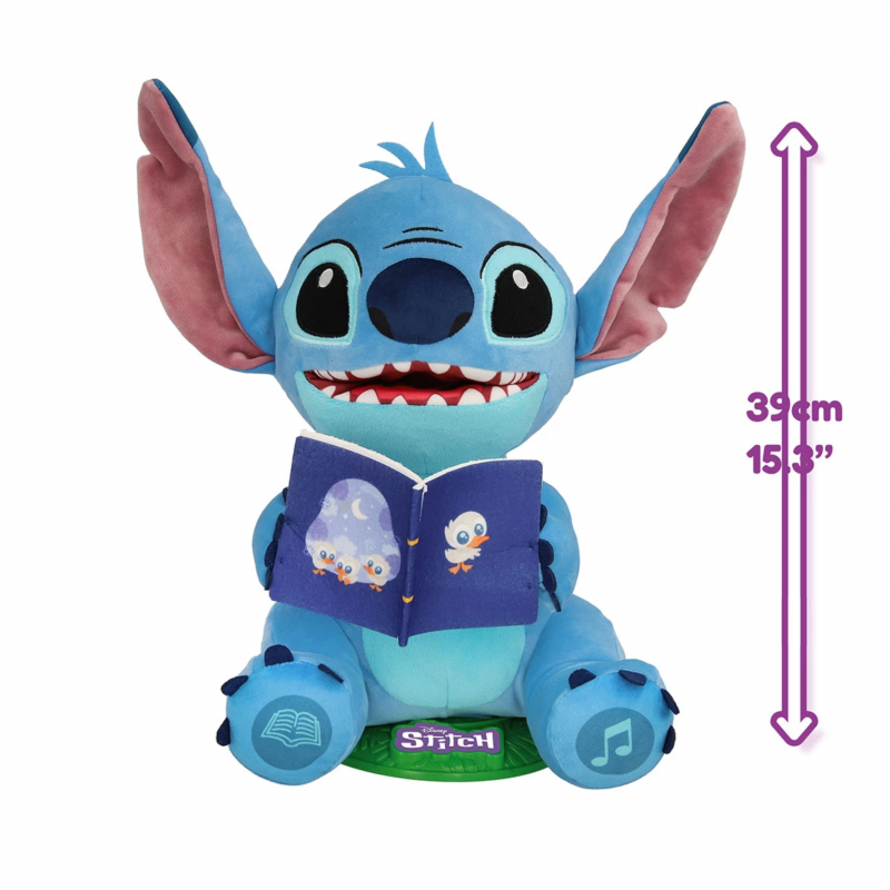 Интерактивна играчка Стич - Разказвач на приказки, Лило и Стич, 39 см