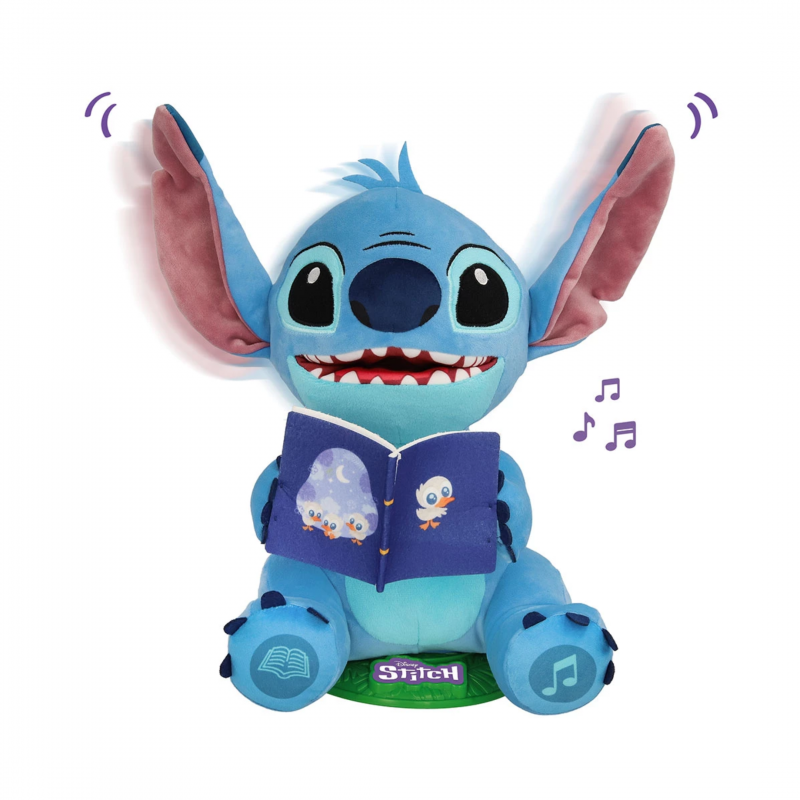 Интерактивна играчка Стич - Разказвач на приказки, Лило и Стич, 39 см