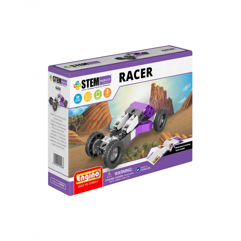 Детски конструктор Енджино СТЕМ - Герой състезател за 8-14 г.