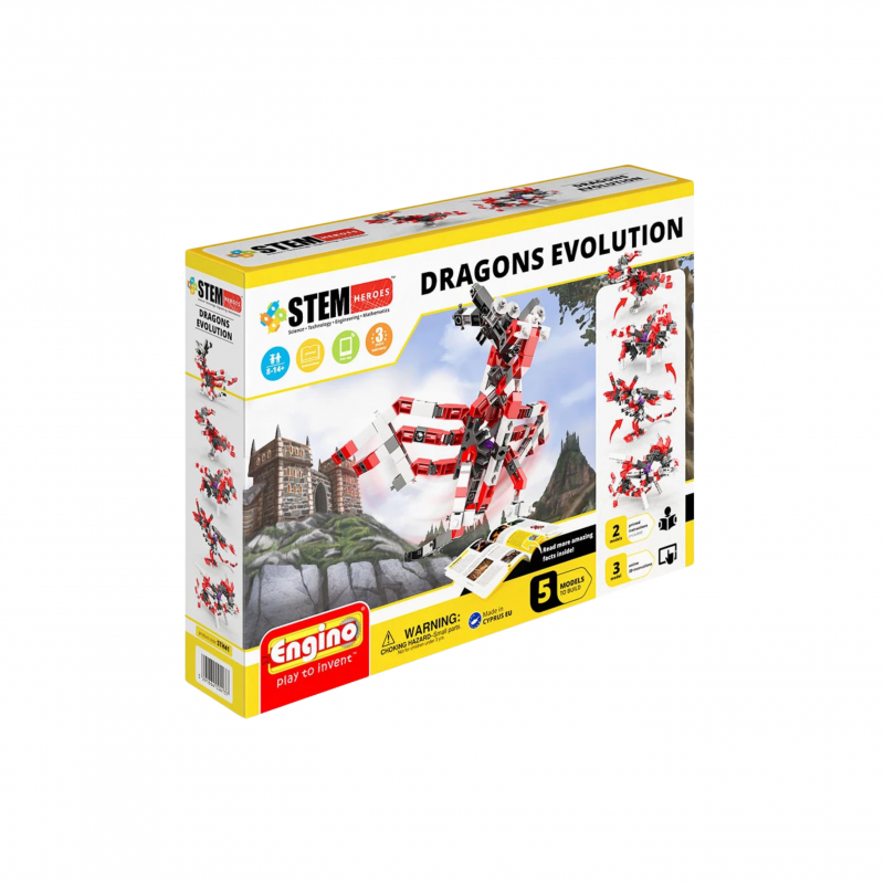 Детски конструктор Енджино СТЕМ - Герой еволюция на драконите