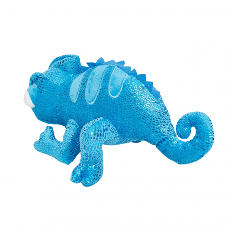 Плюшен хамелеон Зико, син, 35 см