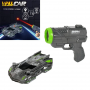 Антигравитационна кола с насочващ инфраред пистолет в черно