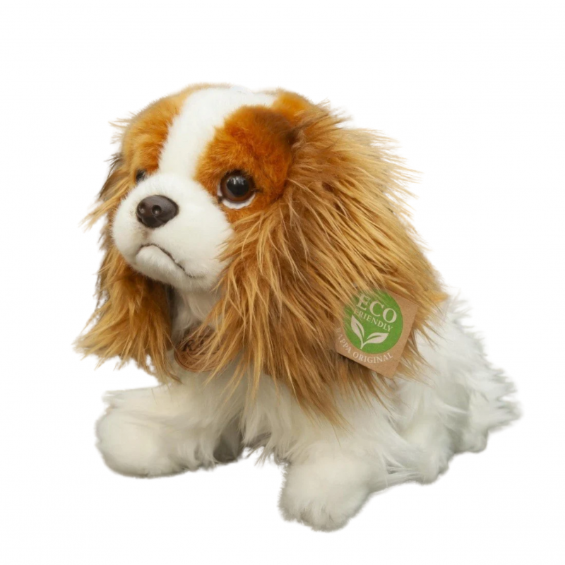 Плюшено Куче Кинт Чарлз Шпаньол, седящо, 25 см