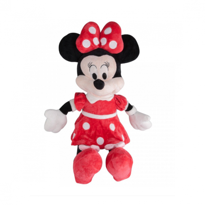 Плюшена играчка Мини Маус с червена рокличка, 50 см 