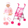 Кукла с количка Bayer в розово