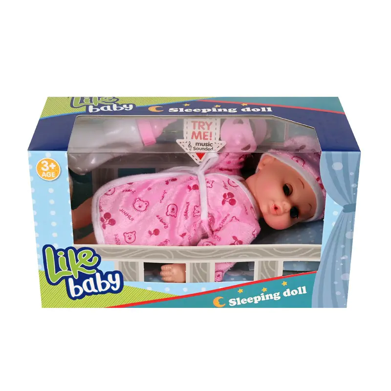 Пишкащо бебе с памперс и шише