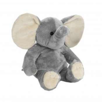 Еко плюшена играчка слонче, сиво, 20 см