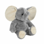 Еко плюшена играчка слонче, сиво, 20 см