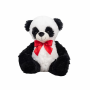 Плюшена панда с червена панделка, 38 см