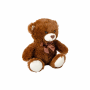Плюшена играчка Мече, тъмно кафяво, 30 см