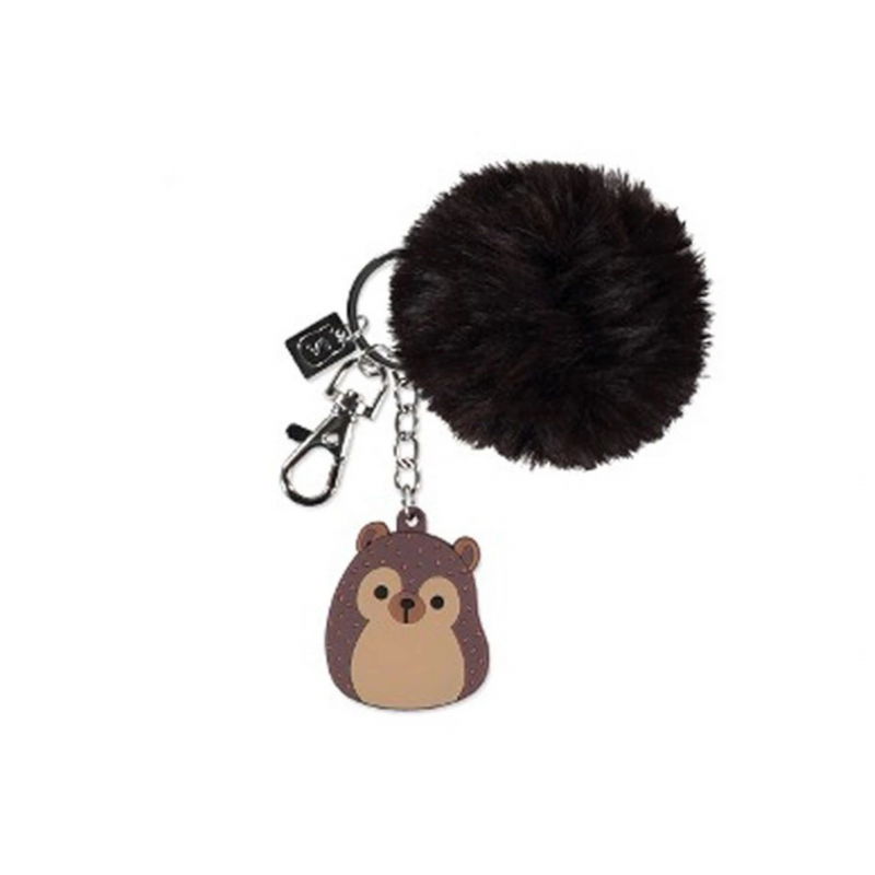 Плюшен ключодържател Кафява топка и мече, 7.5 см