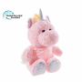 Еко играчка еднорог, розов, 32 см