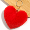 Ключодържател сърце, червен, 10 см
