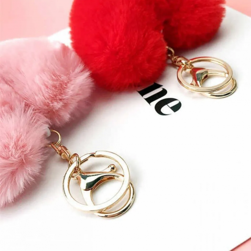 Ключодържател сърце, червен, 10 см