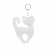 Ключодържател Коте, бяло, 14 см