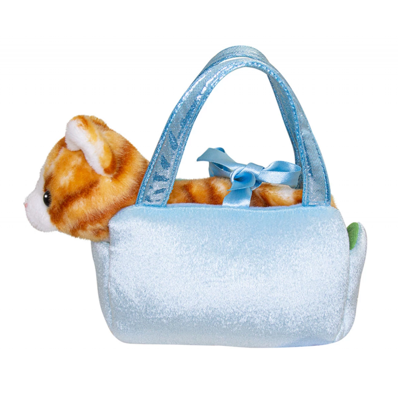 Плюшена играчка Аврора - Коте в чантичка