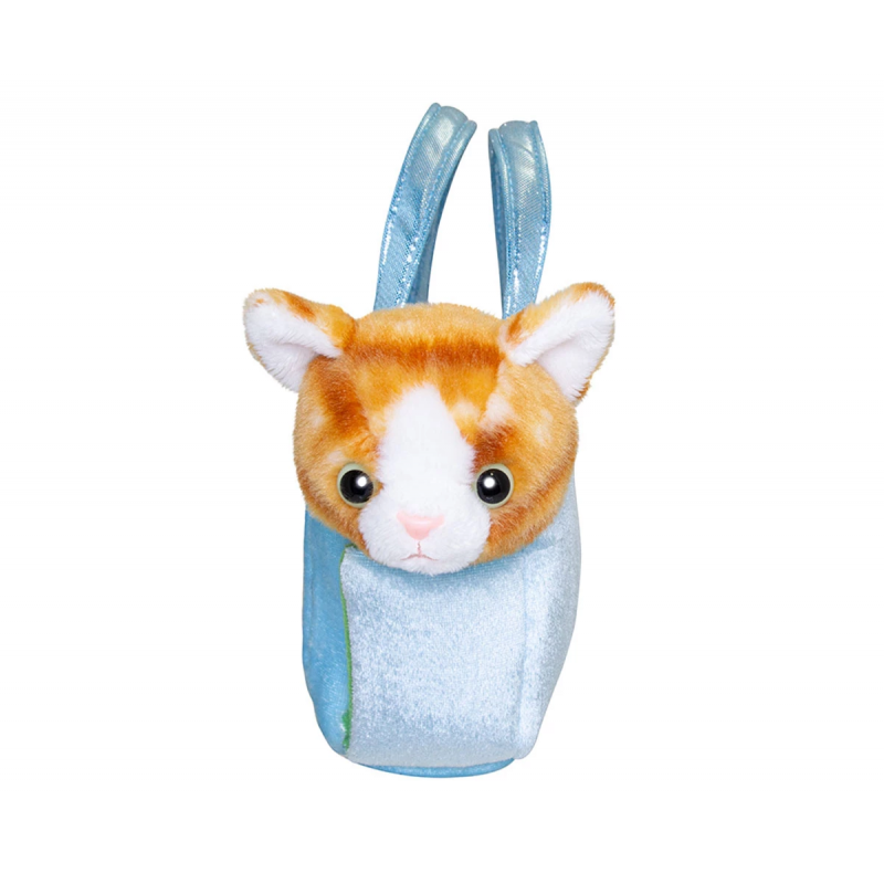 Плюшена играчка Аврора - Коте в чантичка