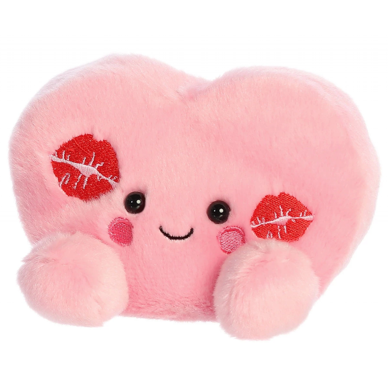 Плюшено сърце Aurora, розово, 12 см