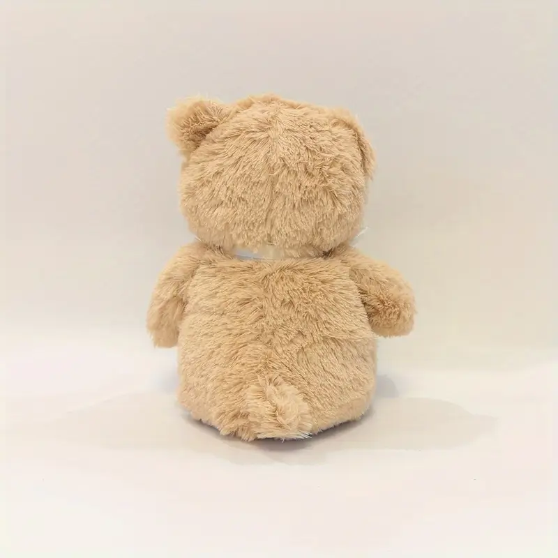 Плюшено мече с бродирани очи, кафяво, 28 см