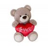 Плюшено мече със сърце Aurora, кафяво, 32 см