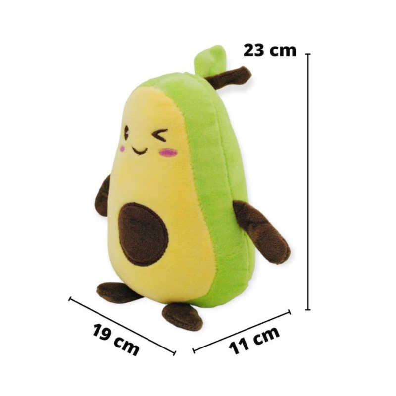 Плюшена възглавничка авокадо, 23 см