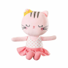 Плюшено коте Рая с рокля, розово, 35 см