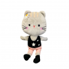 Плюшено коте Кити, сиво, 35 см