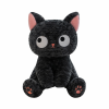 Плюшено коте Кити, черно, 45 см