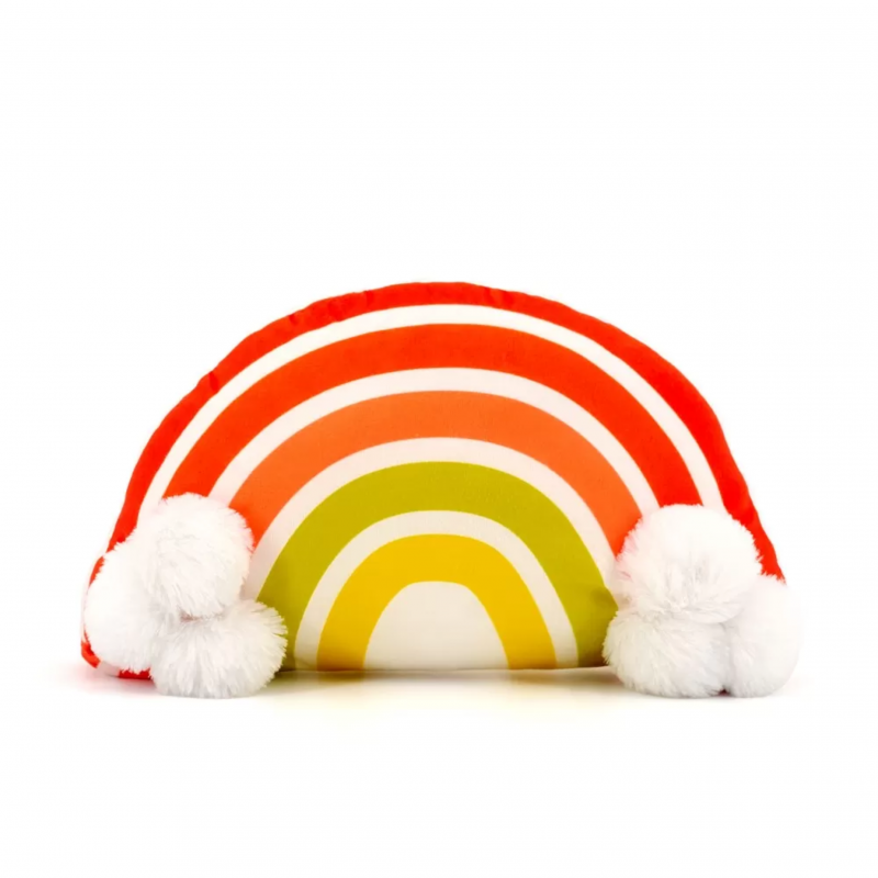 Декоративна възглавница дъга, цветна, 30 см