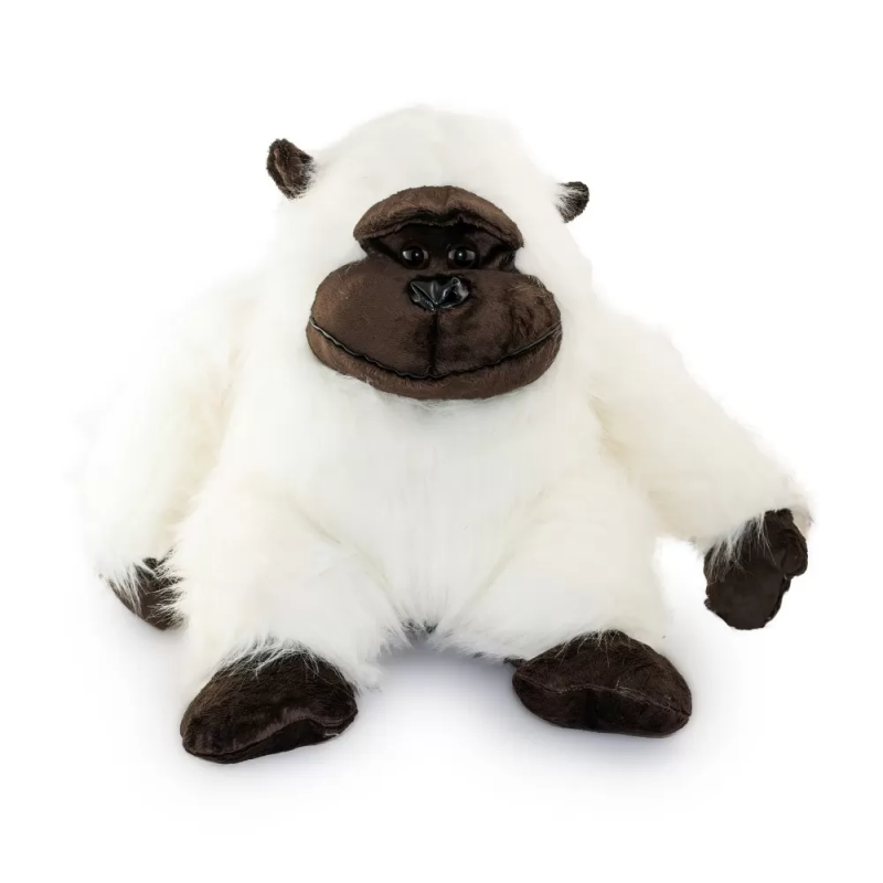 Плюшена горила Андрей, бяла, 30 см