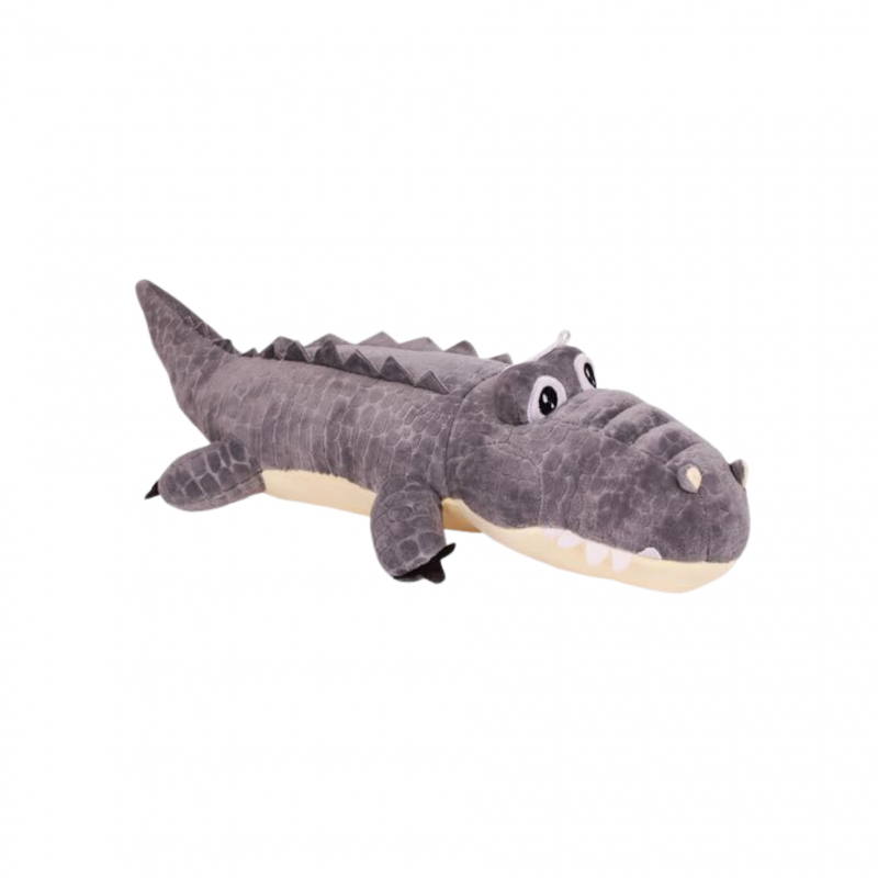 Плюшен крокодил Коки, сив, 45 см