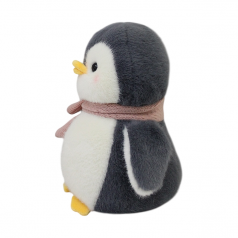 Плюшен пингвин Кико с розово шалче, 20 см