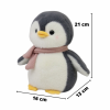 Плюшен пингвин Кико с розово шалче, 20 см