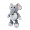 Плюшен слон Ангел с медальон, сив, 30 см