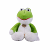 Плюшена жаба Кати с медальон, зелена, 30 см