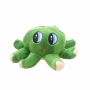 Плюшен октопод за закачане, зелен, 20 см 