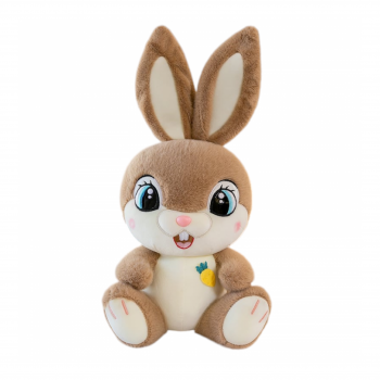 Плюшен заек Бени, кафяв, 30 см