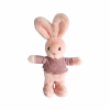 Плюшен заек Рози, розов, 30 см