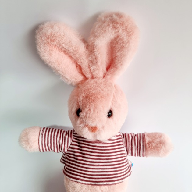 Плюшен заек Рози, розов, 30 см