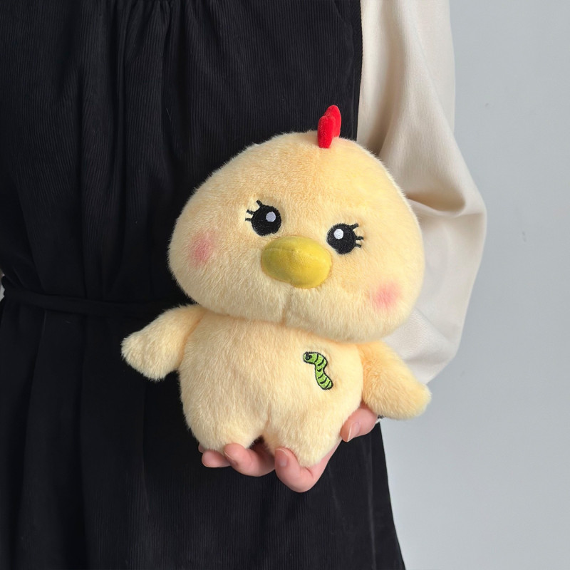 Плюшено пате Лола, жълто, 22 см