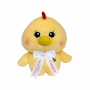 Плюшено пате Лола с надписана панделка, жълто, 22 см