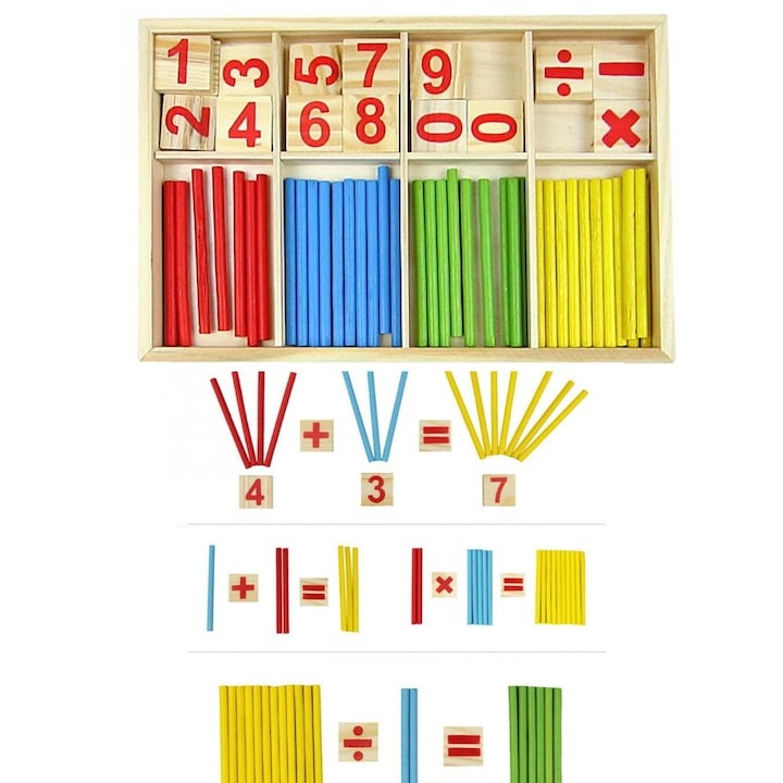 Дървена образователна игра Монтесори